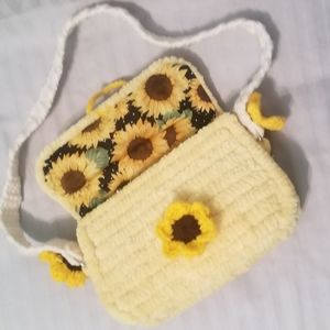 Handmade Crocheted Fuzzy Clutch